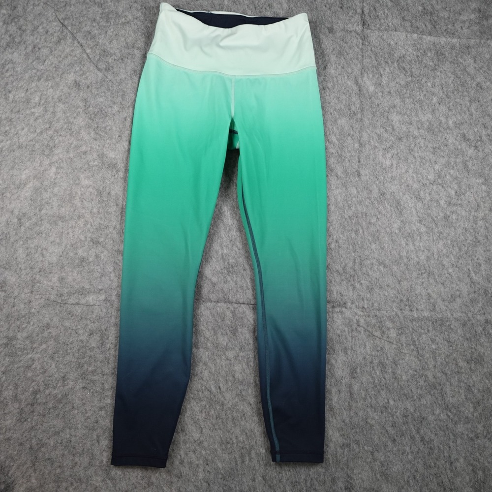 Athleta Leggings Women Extra Small Green Ombre High Rise Elation 7/8 Tight